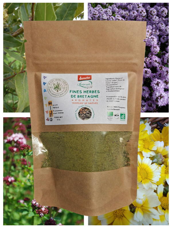 Fines Herbes - Poudre de Fines Herbes de Bretagne bio et Demeter 25 g