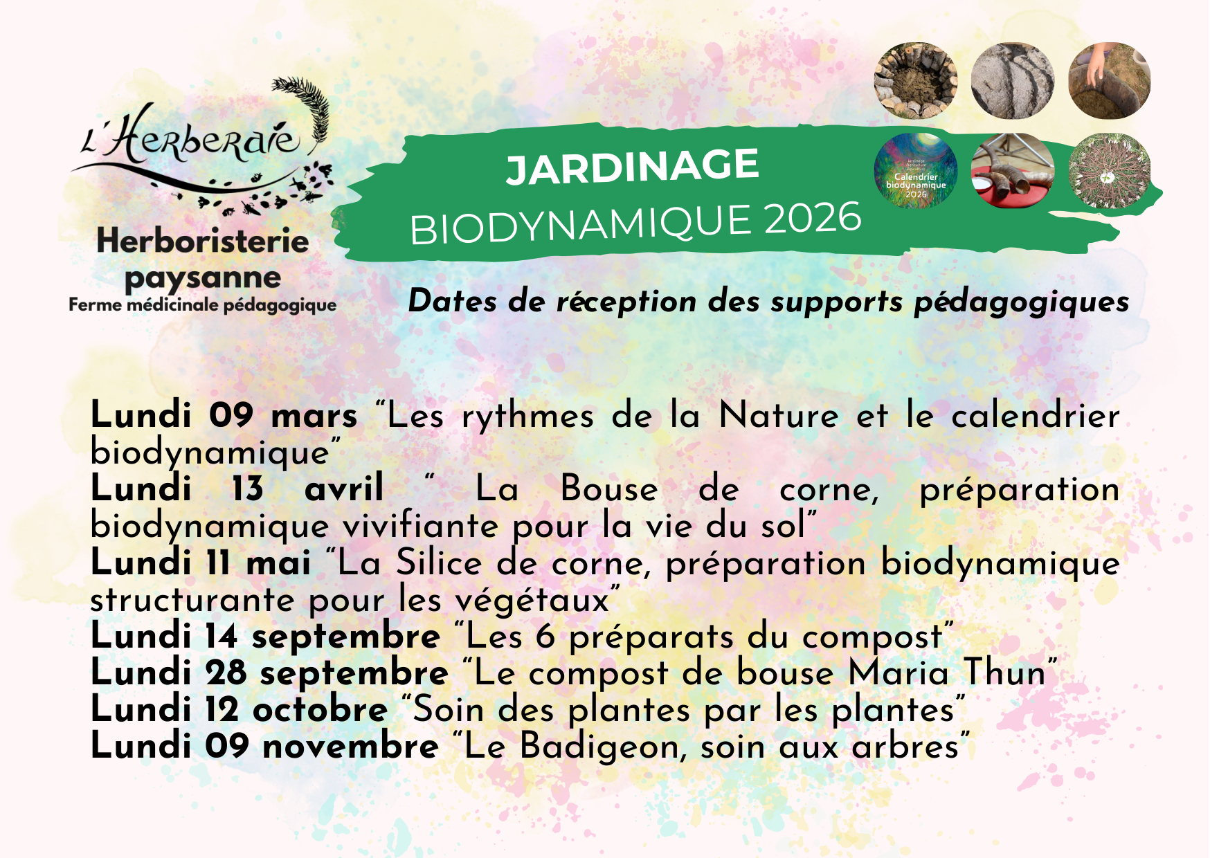 * JARDINAGE BIODYNAMIQUE 2026 - Cycle complet en distanciel✨ – Image 5